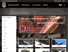 Tablet Screenshot of kcfirearms.com